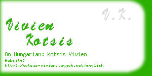 vivien kotsis business card